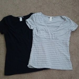 H&M Mama Nursing Tops Breastfeeding Small 2 pack